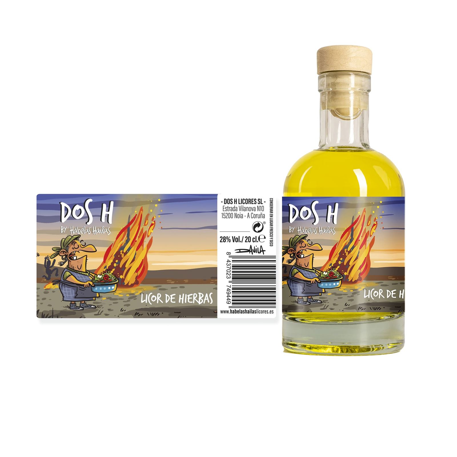 Licor de Hierbas Davila - miniatura 20cl - Imagen 1